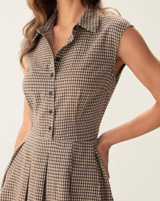 Claudia | Vestido Silueta A-line estampado atemporal
