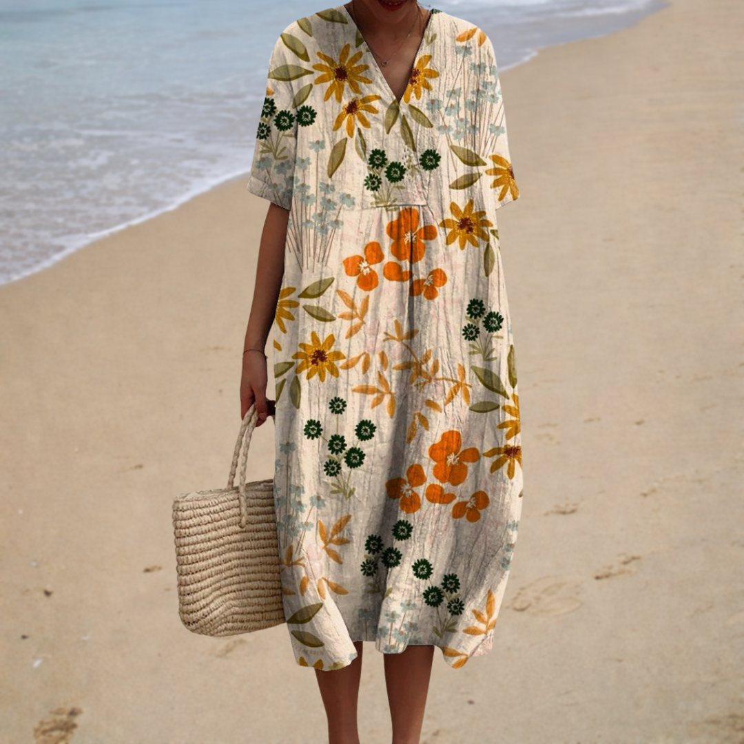 Irene | Vestido midi de estilo campestre