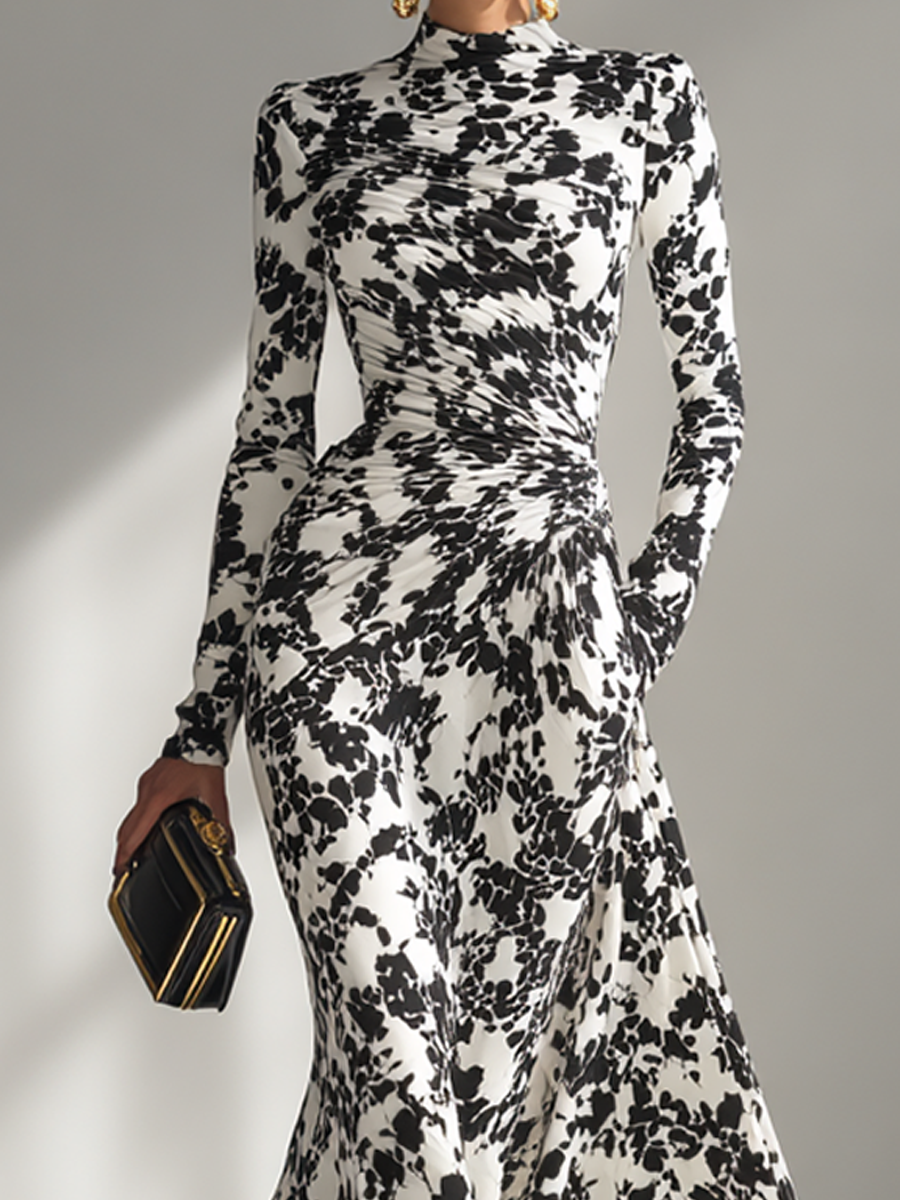 Damiana | Vestido ajustado en mezcla elástica