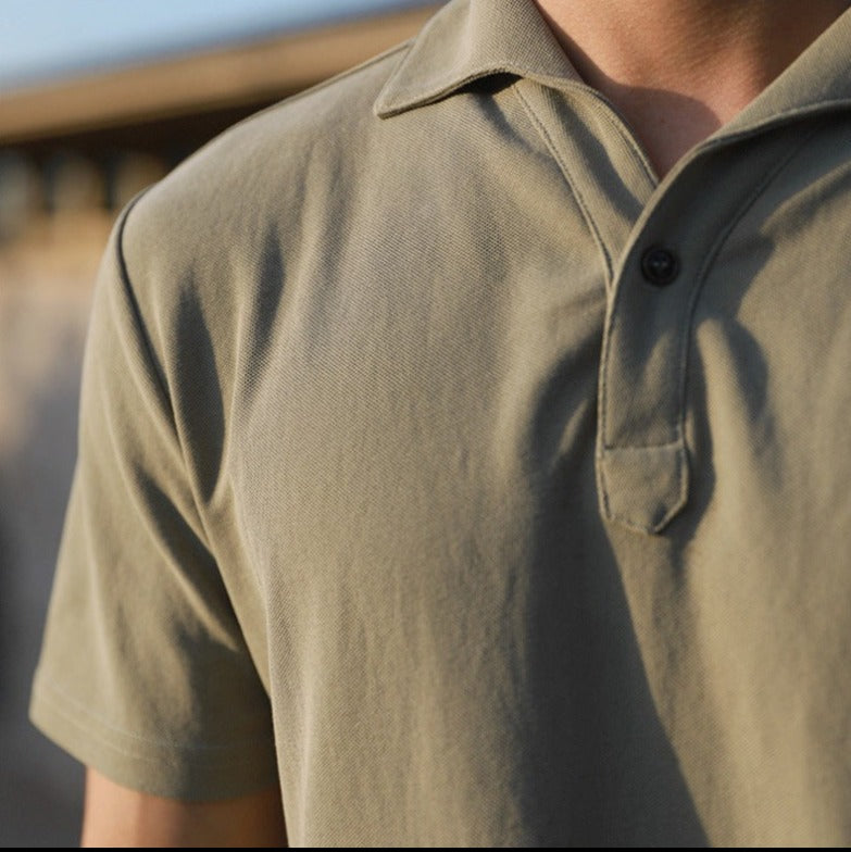 Polo Portofino con cuello de una sola pieza