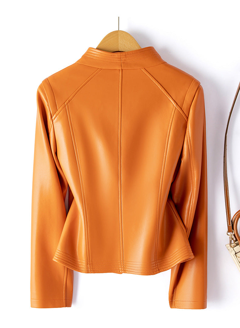 Clara Chaqueta moto de piel de oveja