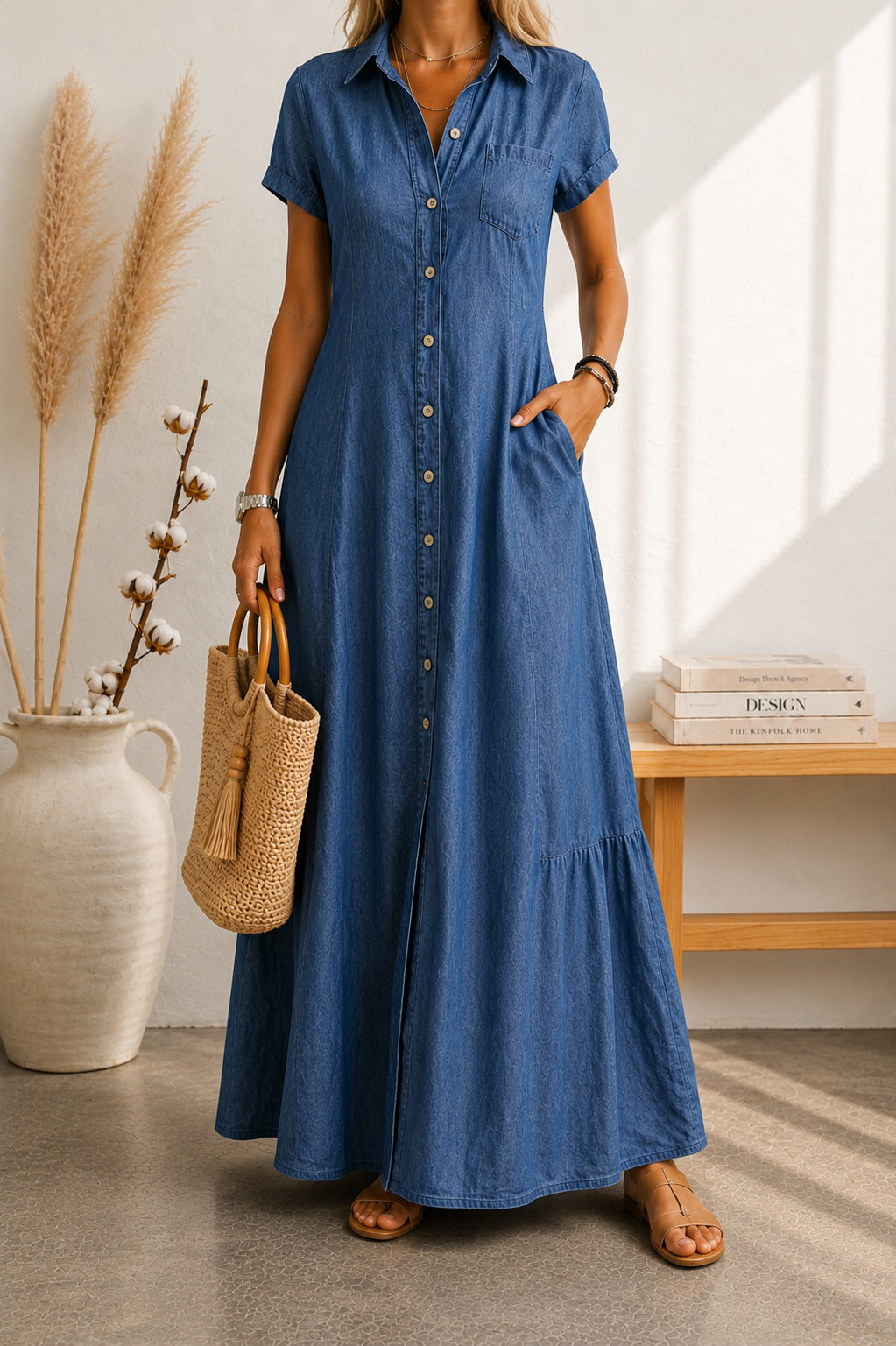 Serrano Madrid™ | Vestido Azul Mediterráneo