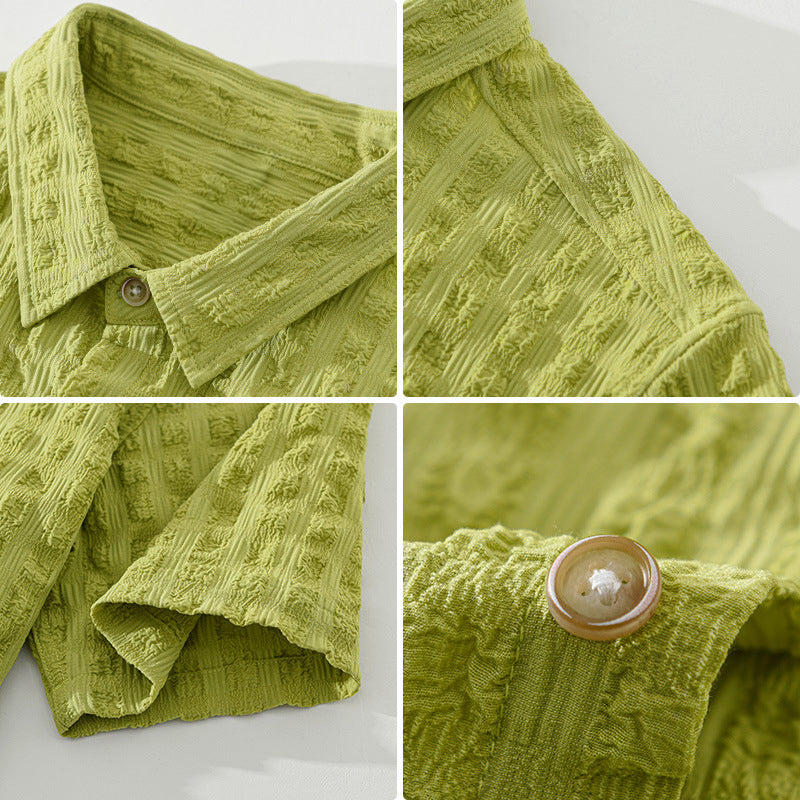 Camisa casual con textura