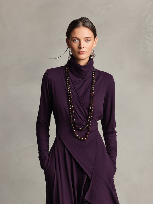 Natalie | Elegante vestido drapeado