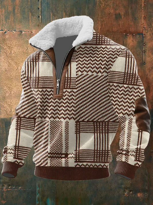 Lucas | Jersey con cremallera y cuello alto de pelo