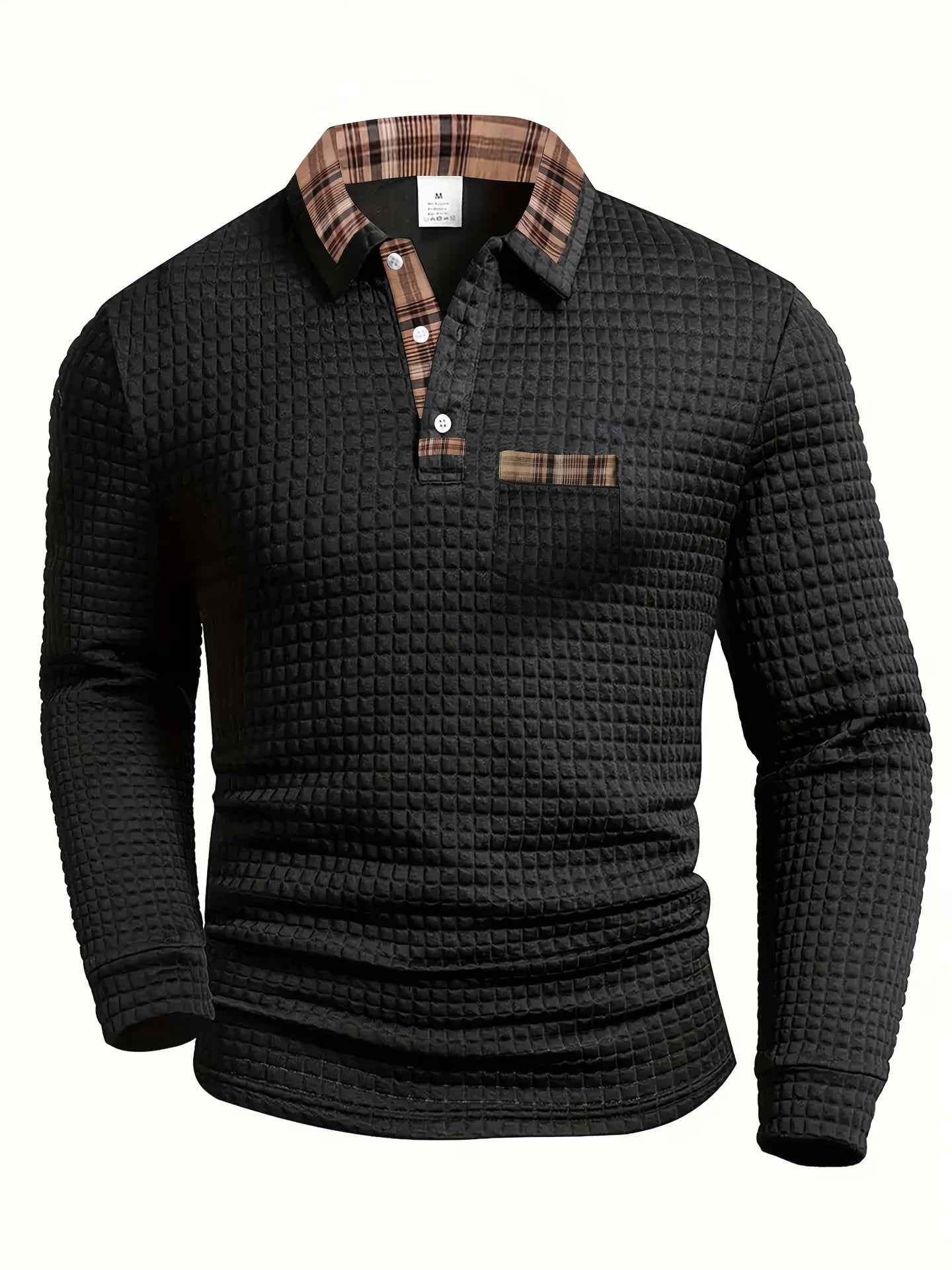 Mario™ | Polo de estilo urbano negro