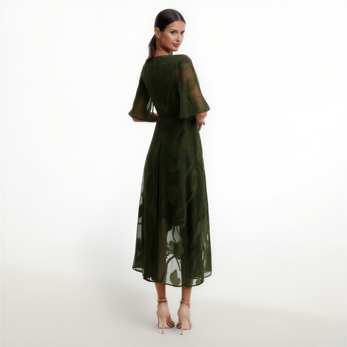 Martina | Vestido Midi Azul Sofisticado
