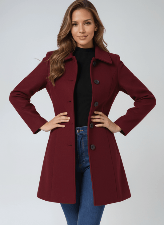 Helena | Abrigo de invierno para mujer con un botón