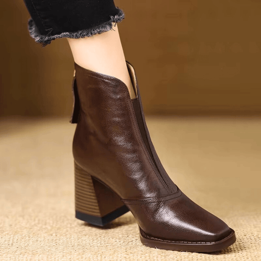 Sorolla™ - Botines de lujo con tacón medio