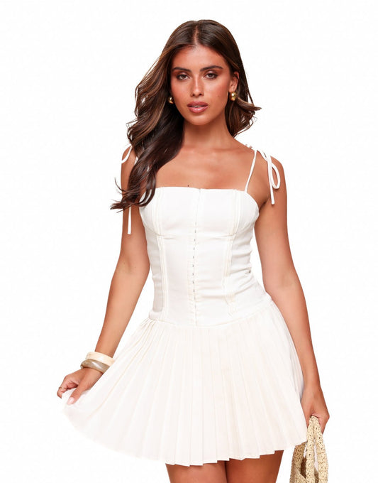 Serrano Madrid | Minivestido plisado Soft Muse