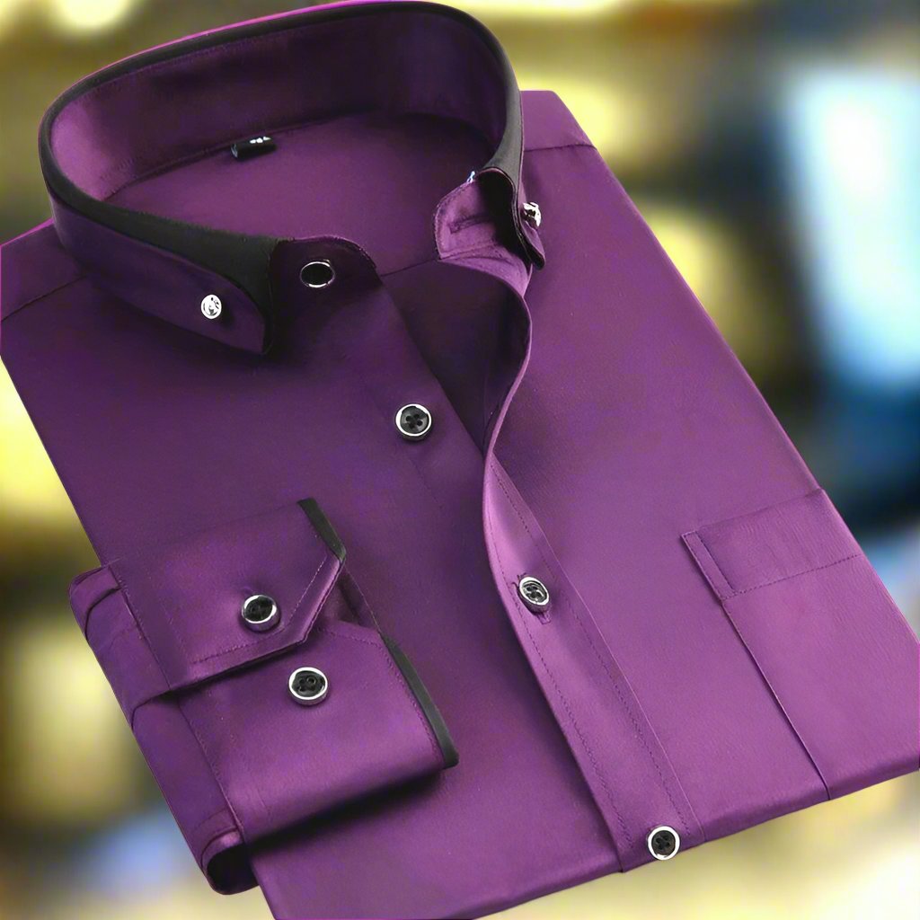 Alberto | Camisa clásica de algodón de manga larga