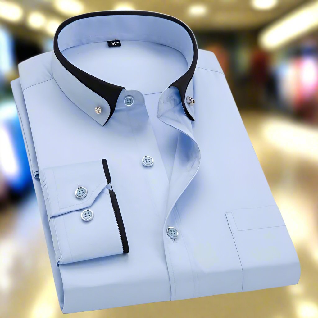 Alberto | Camisa clásica de algodón de manga larga