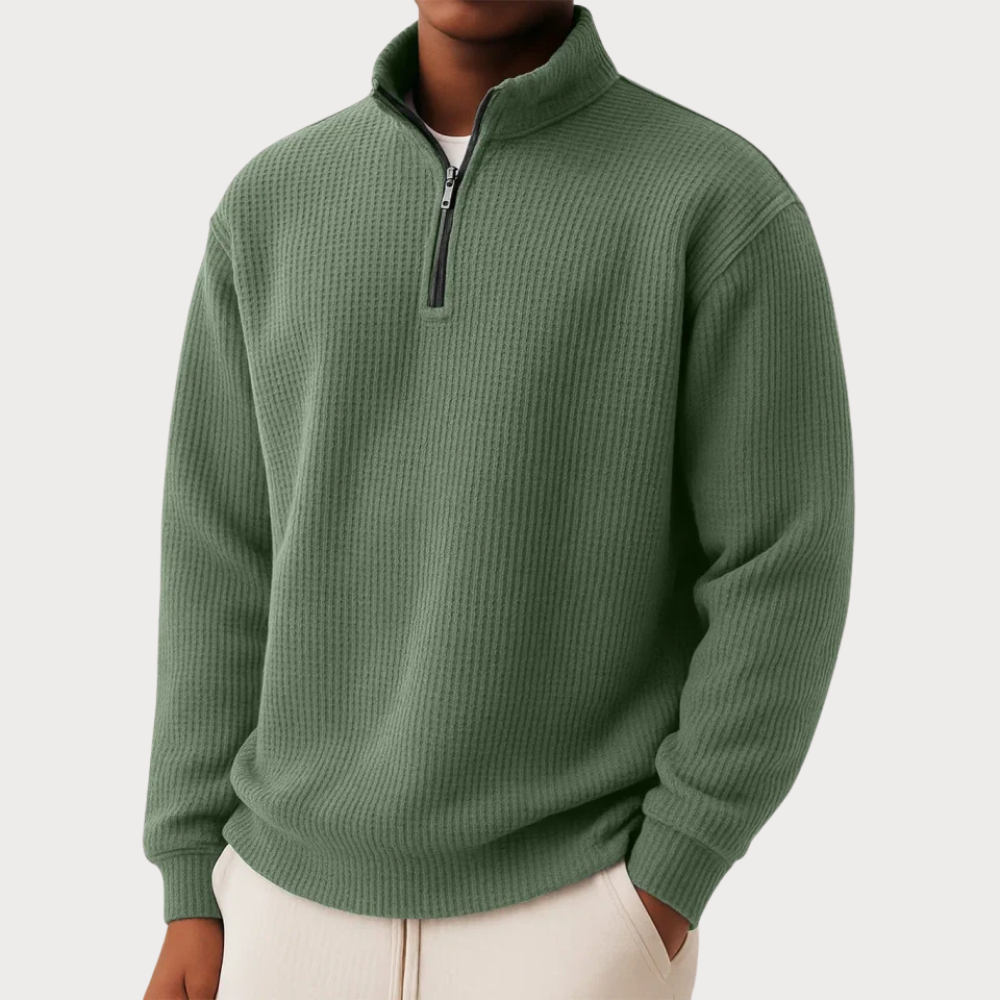FRAN | Jersey esencial con cremallera