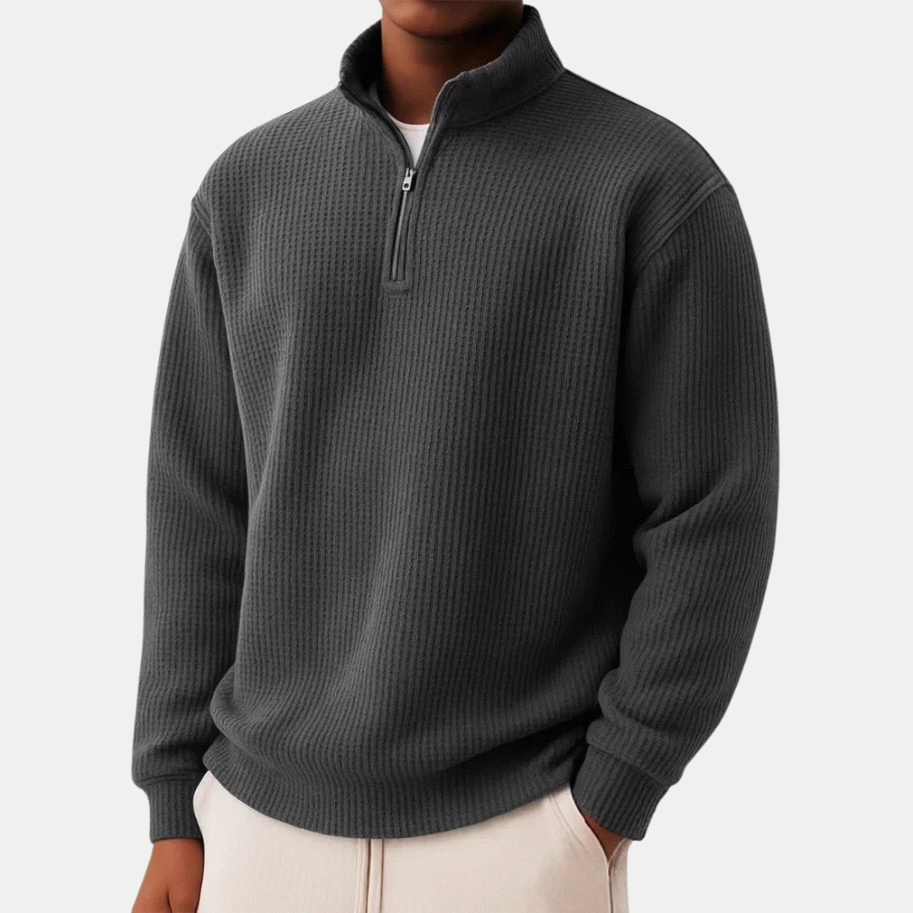 FRAN | Jersey esencial con cremallera