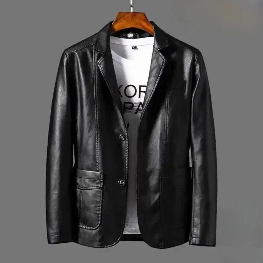 Chaqueta de cuero premium