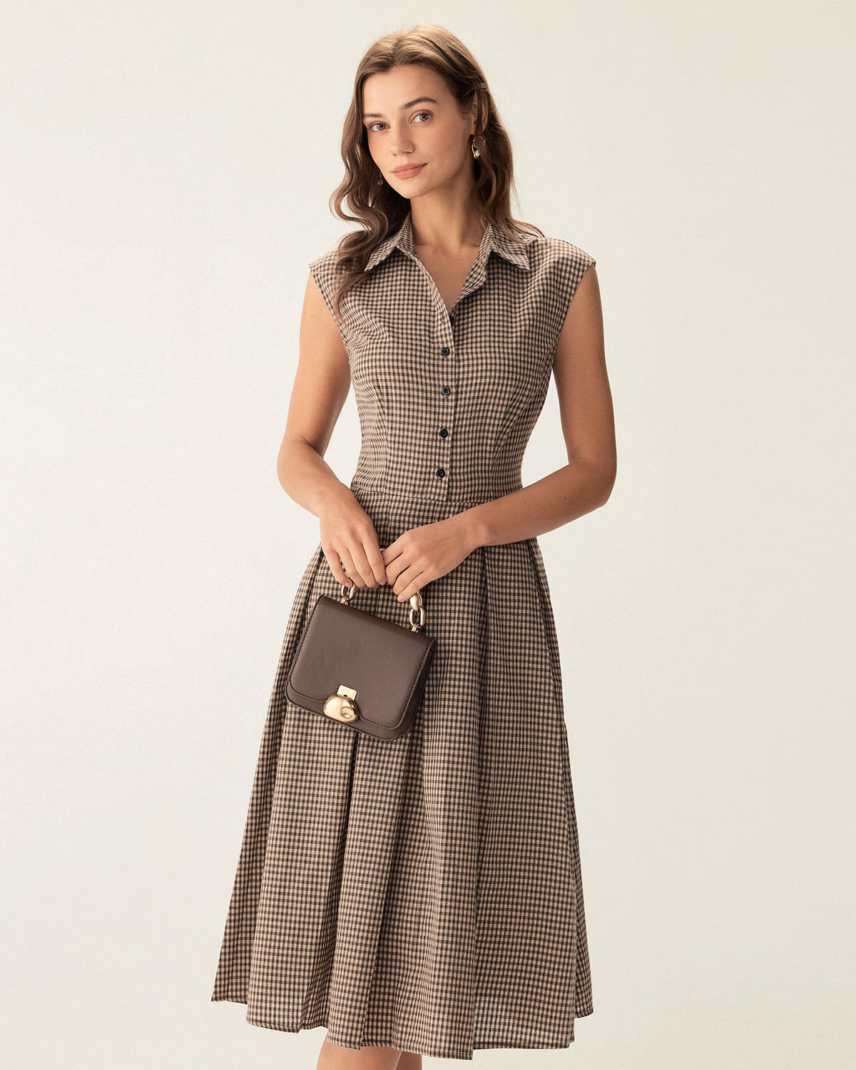 Claudia | Vestido Silueta A-line estampado atemporal