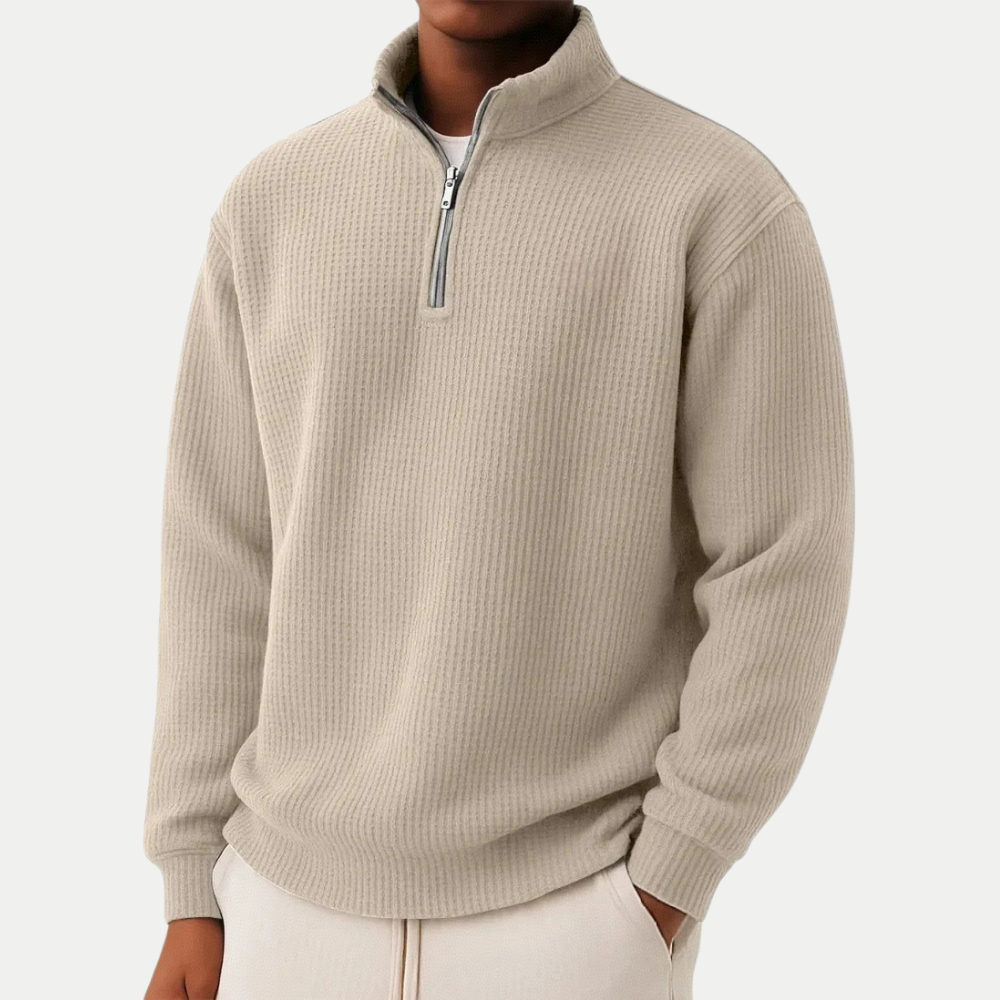 FRAN | Jersey esencial con cremallera