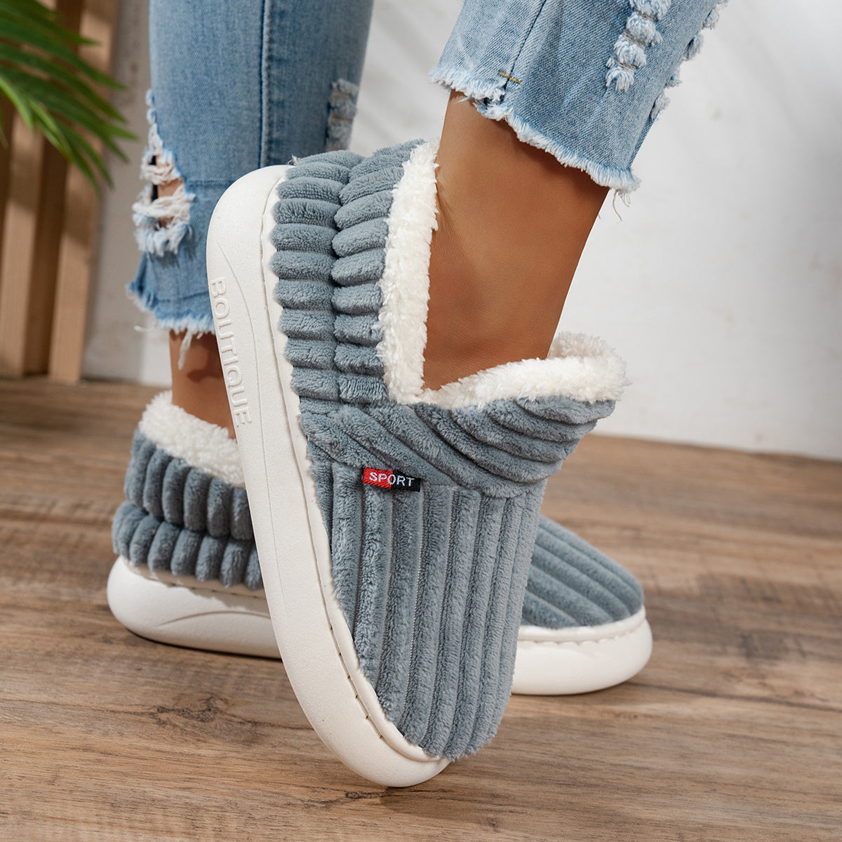 Zapatillas de casa de peluche CozyStep