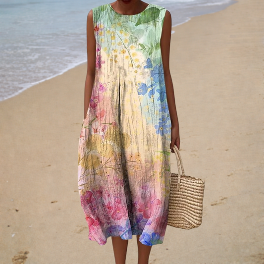 Silvia | Vestido midi minimalista