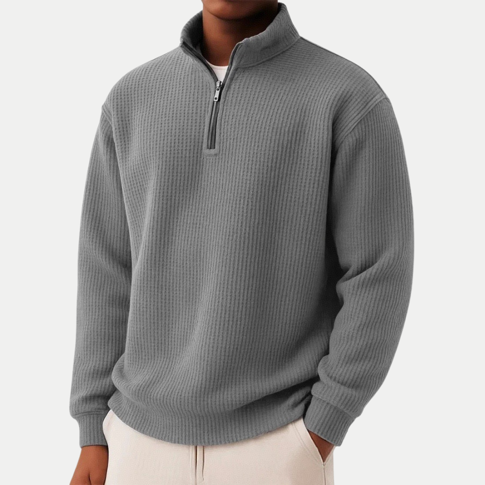 FRAN | Jersey esencial con cremallera