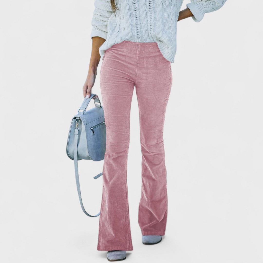 Chloe – Pantalones acampanados de pana