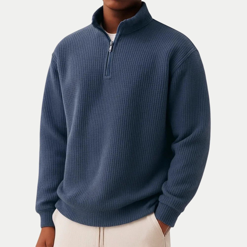 FRAN | Jersey esencial con cremallera