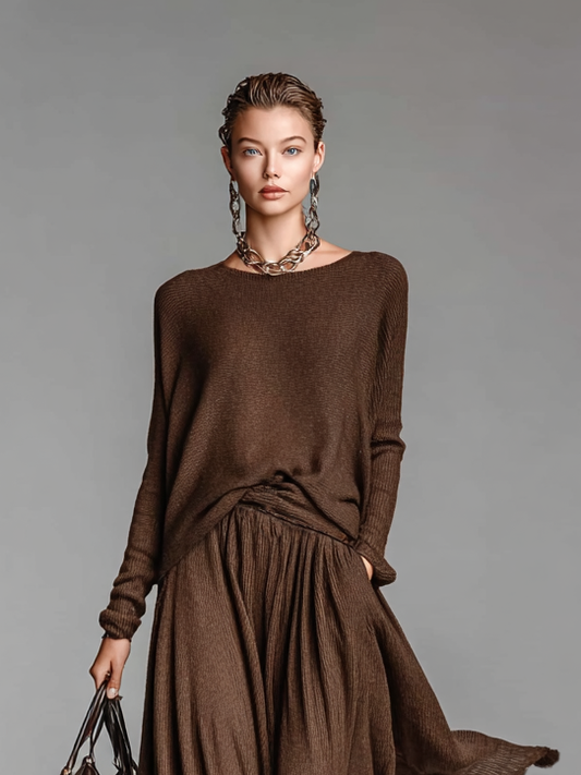Antonella | Conjunto de falda y jersey