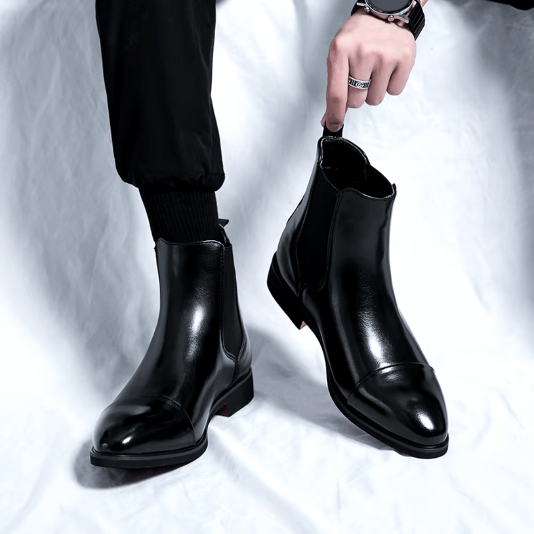 Botas Chelsea de cuero premium