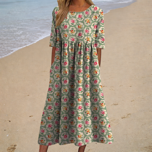 Leonor | Vestido midi boho