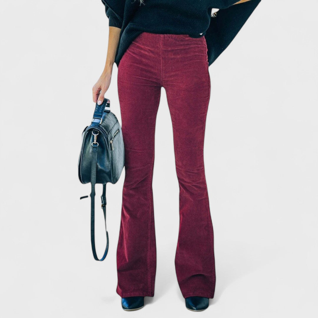 Chloe – Pantalones acampanados de pana