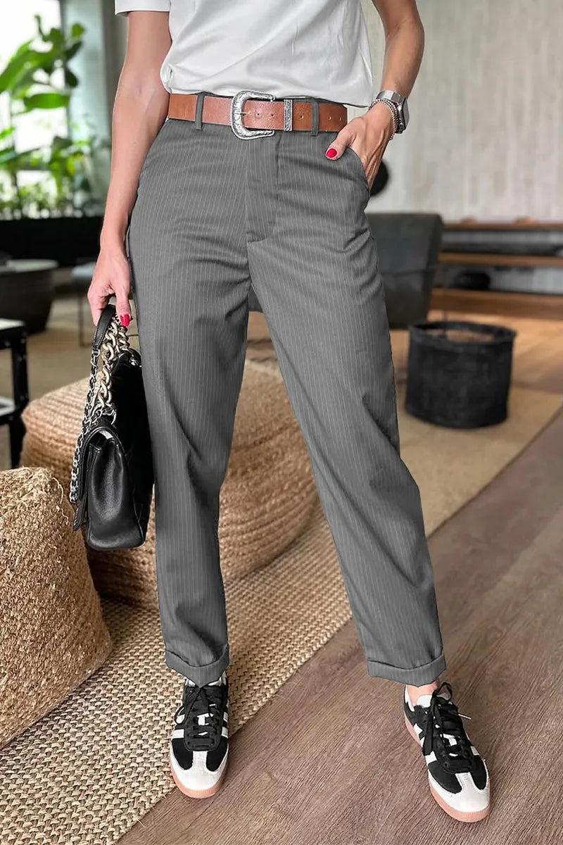 MATILDA | PANTALÓN ELEGANTE CON RAYAS