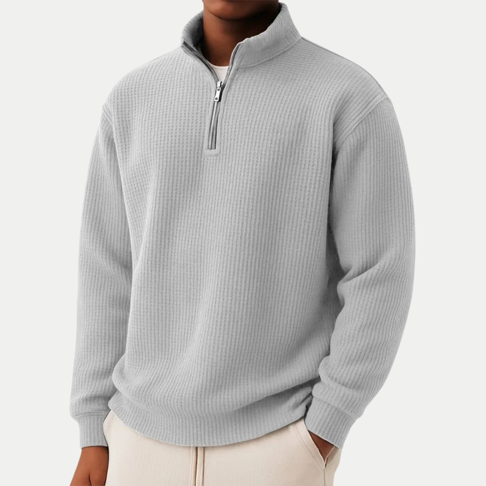 FRAN | Jersey esencial con cremallera