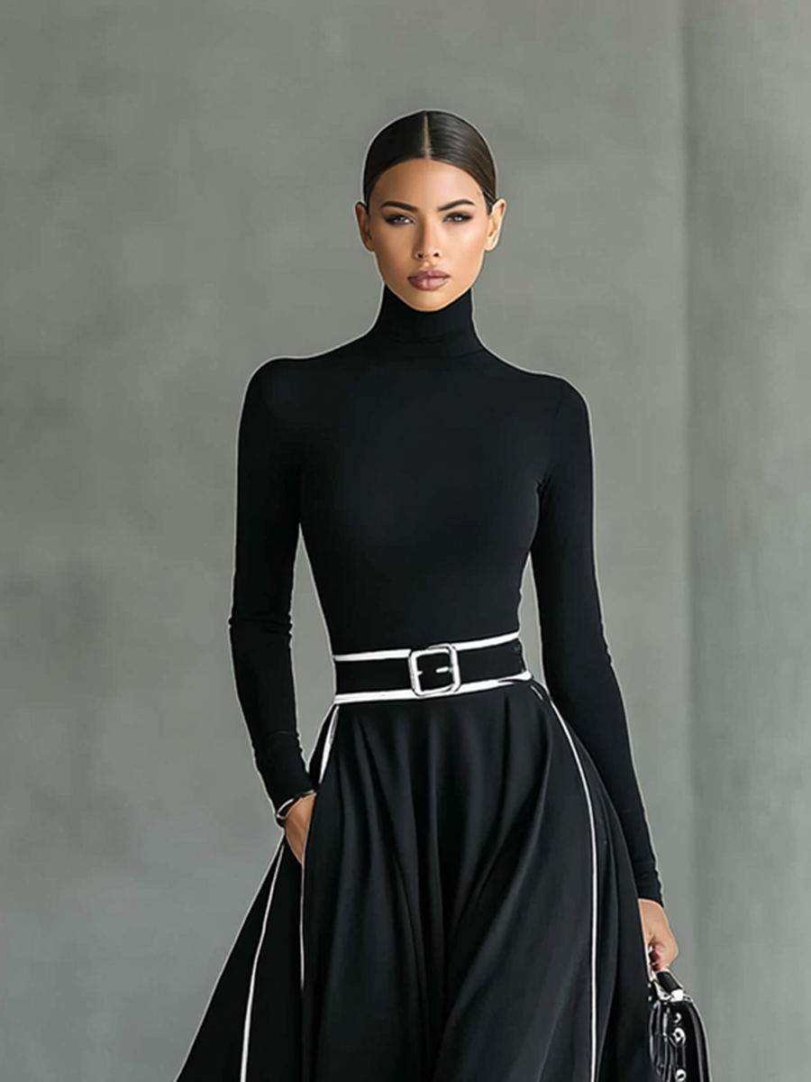 Ginevra | Vestido largo negro
