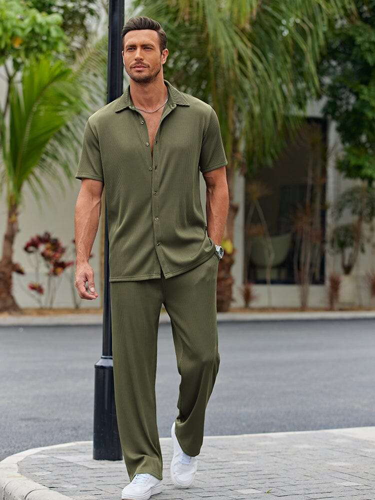 Melilla | Conjunto de Camisa de Corte Suelto
