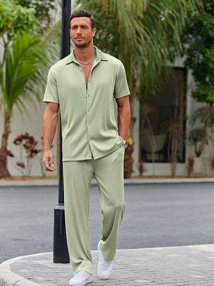 Melilla | Conjunto de Camisa de Corte Suelto