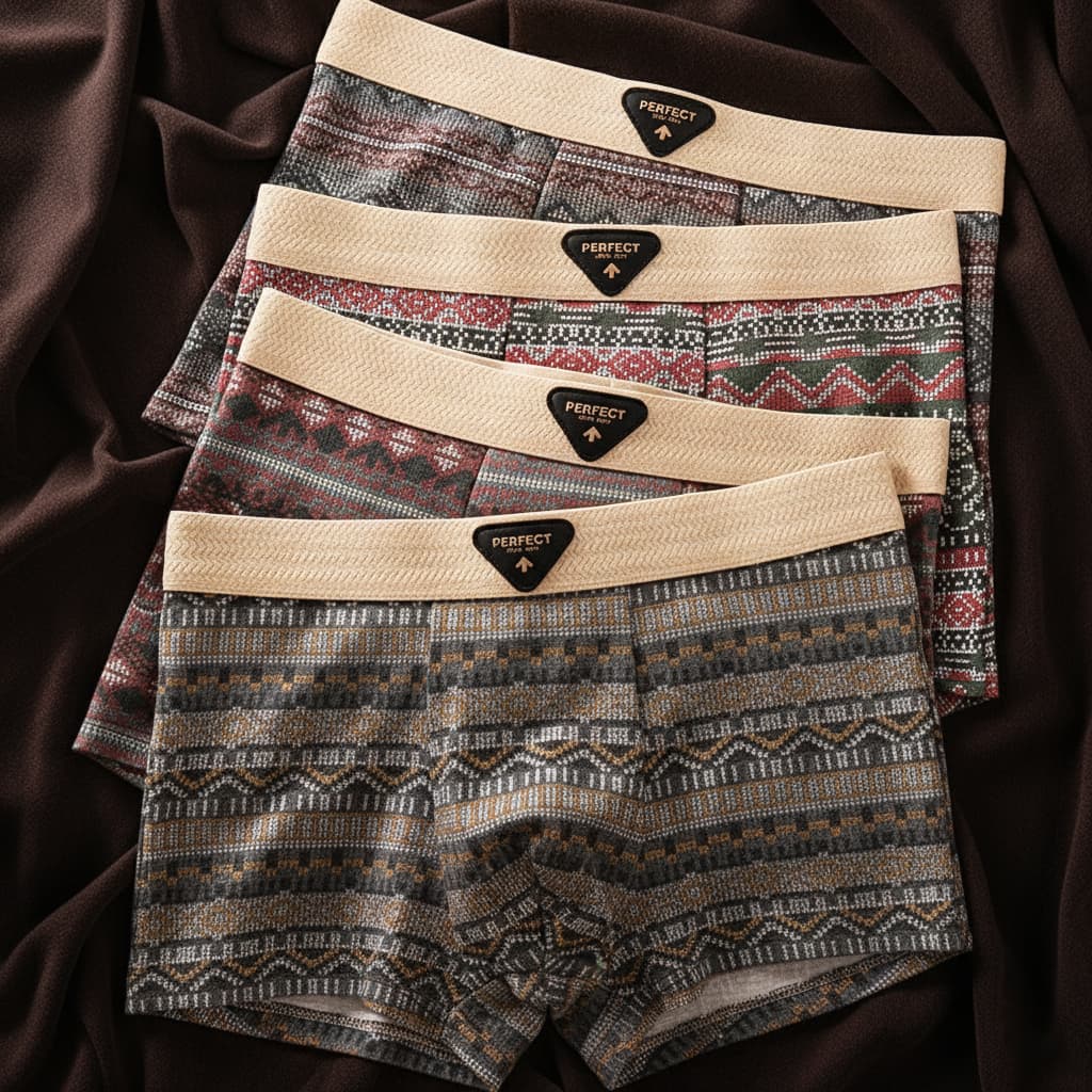 Calzoncillos retro de algodón