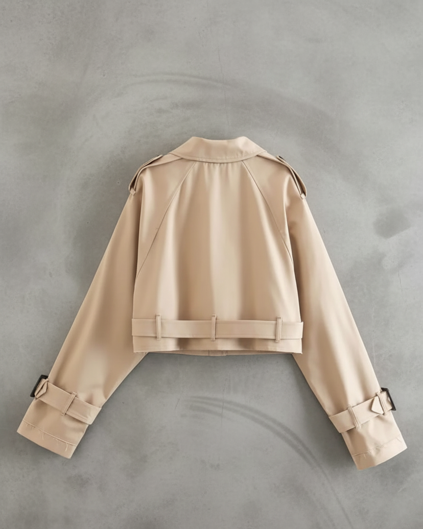 Arenisca™ | Trench corto elegante para mujer