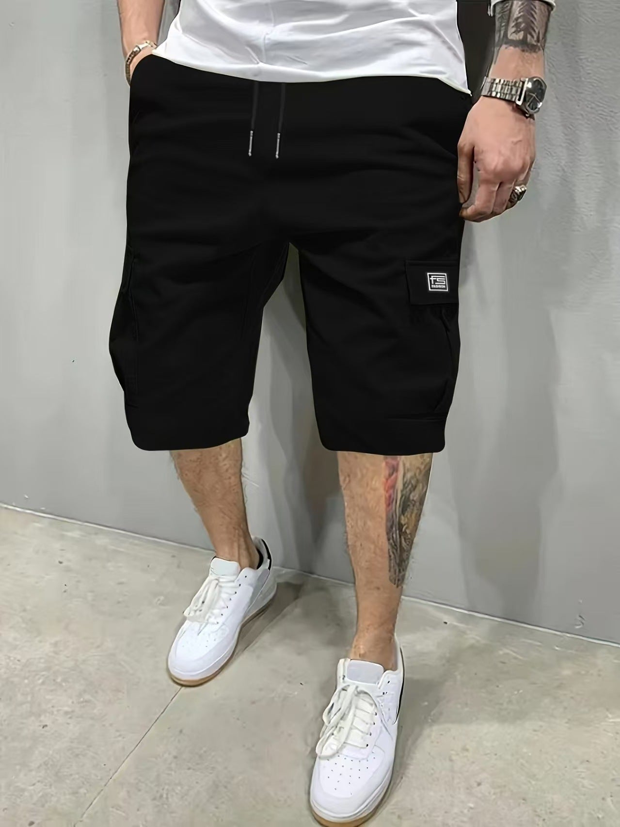 Pantalones Cortos Cargo Marino