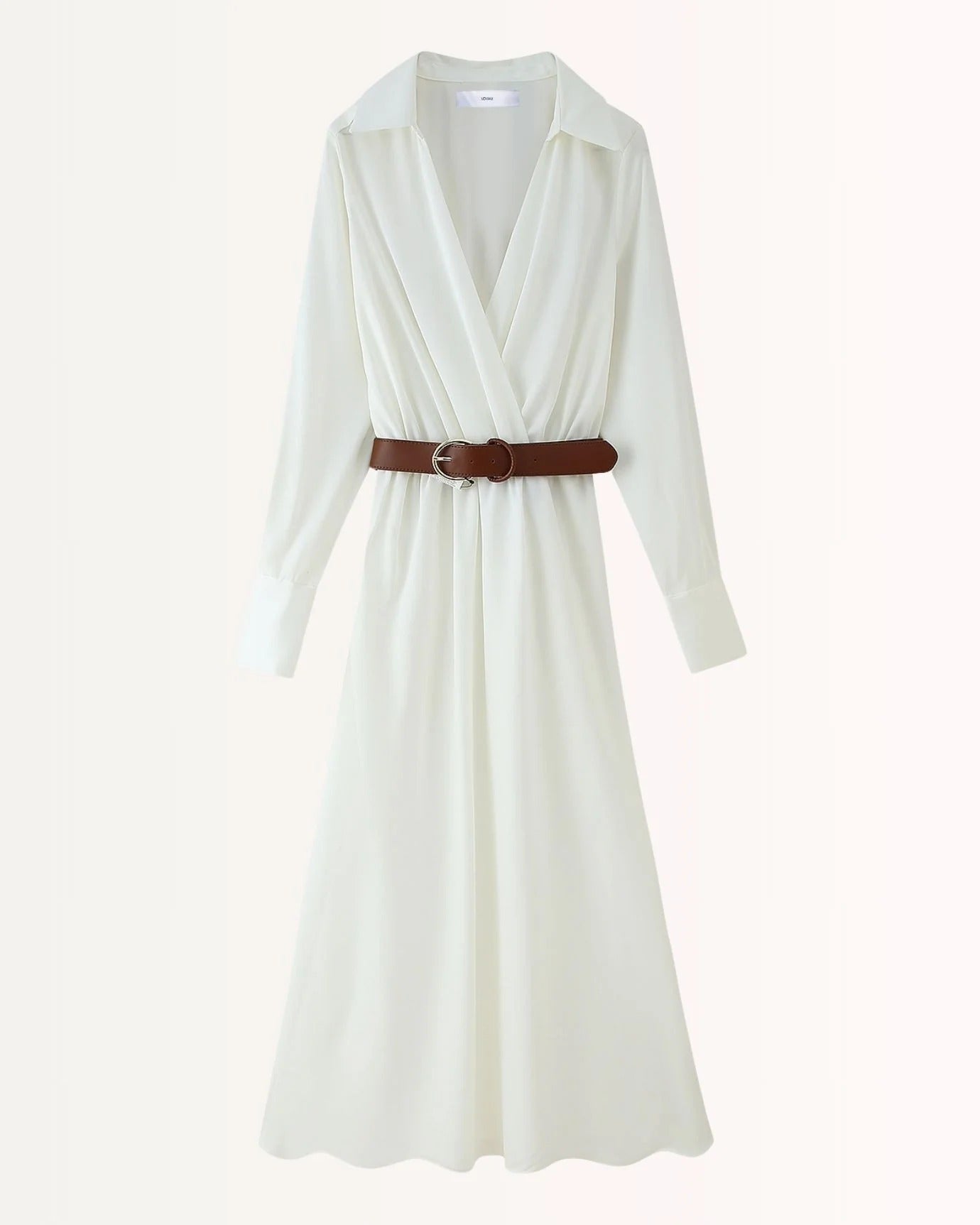 Vestido midi elegante  – estilo mediterráneo