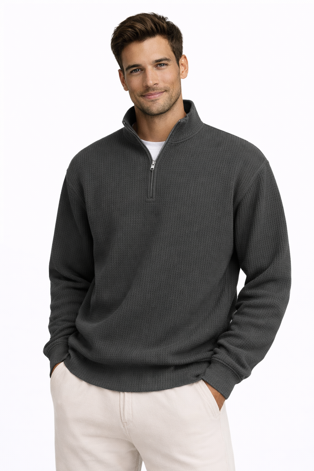 FRAN | Jersey esencial con cremallera