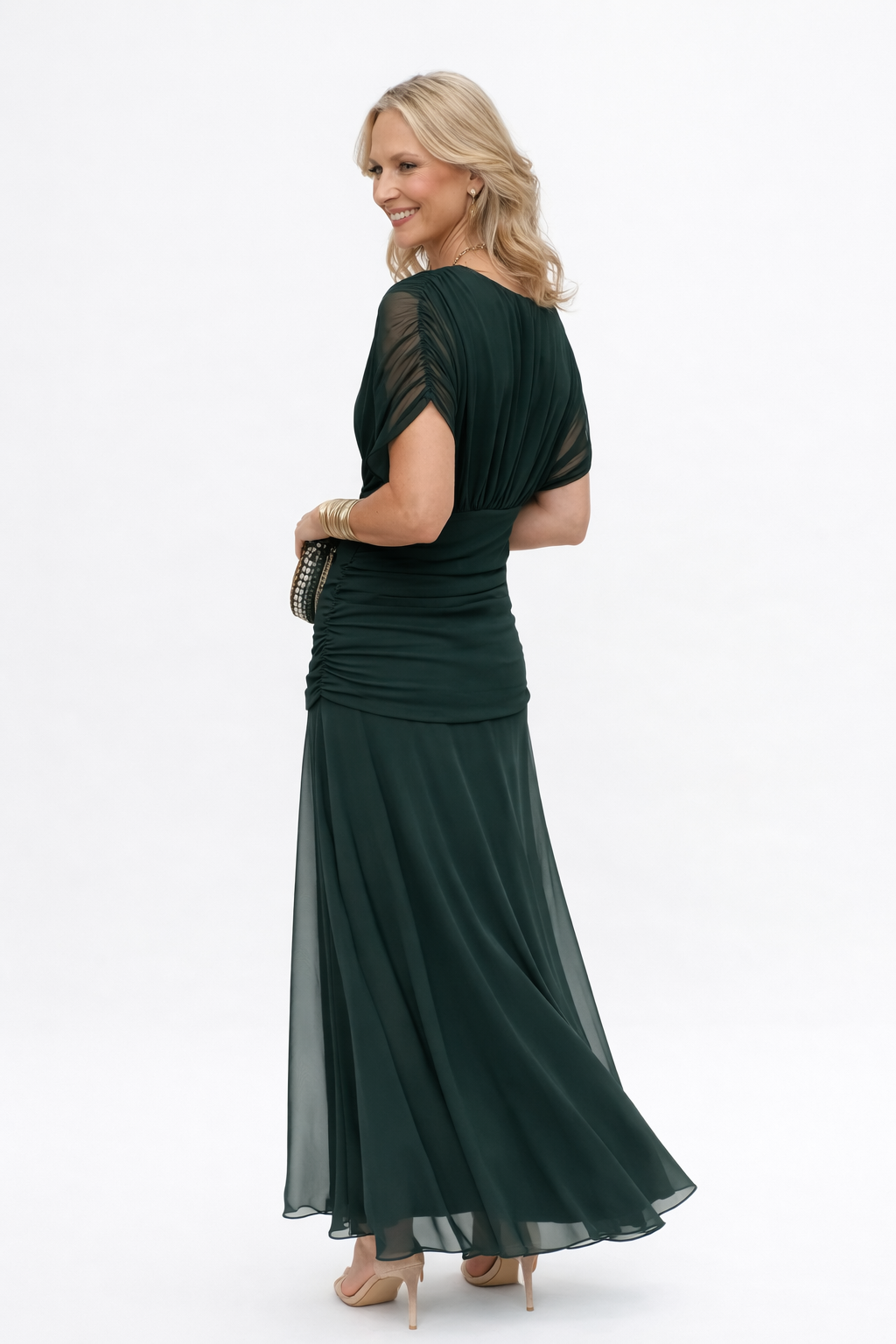 Serrano Madrid | Alicia vestido elegante y favorecedor con escote en V