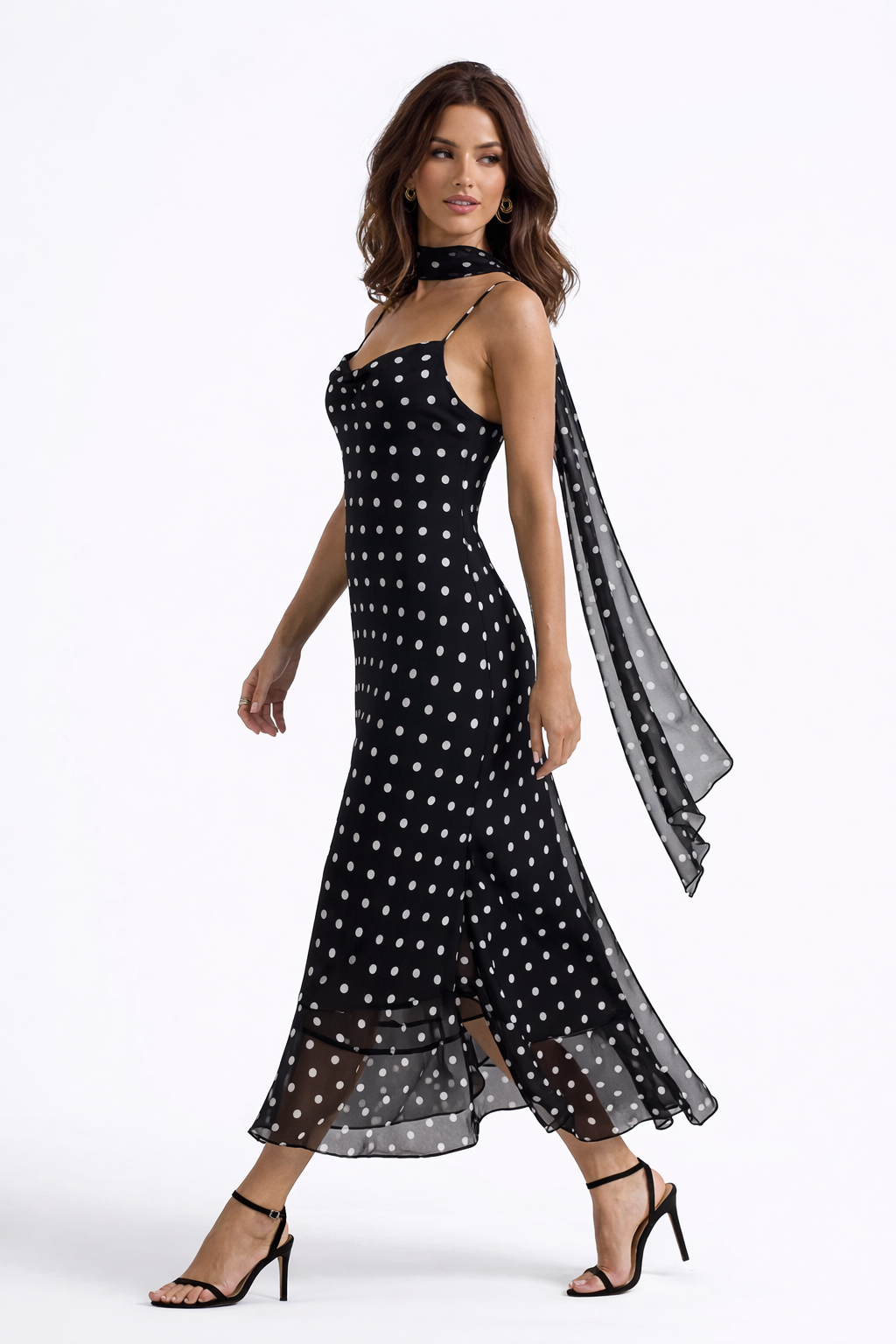 Serrano Madrid | Adriana Vestido maxi con lunares