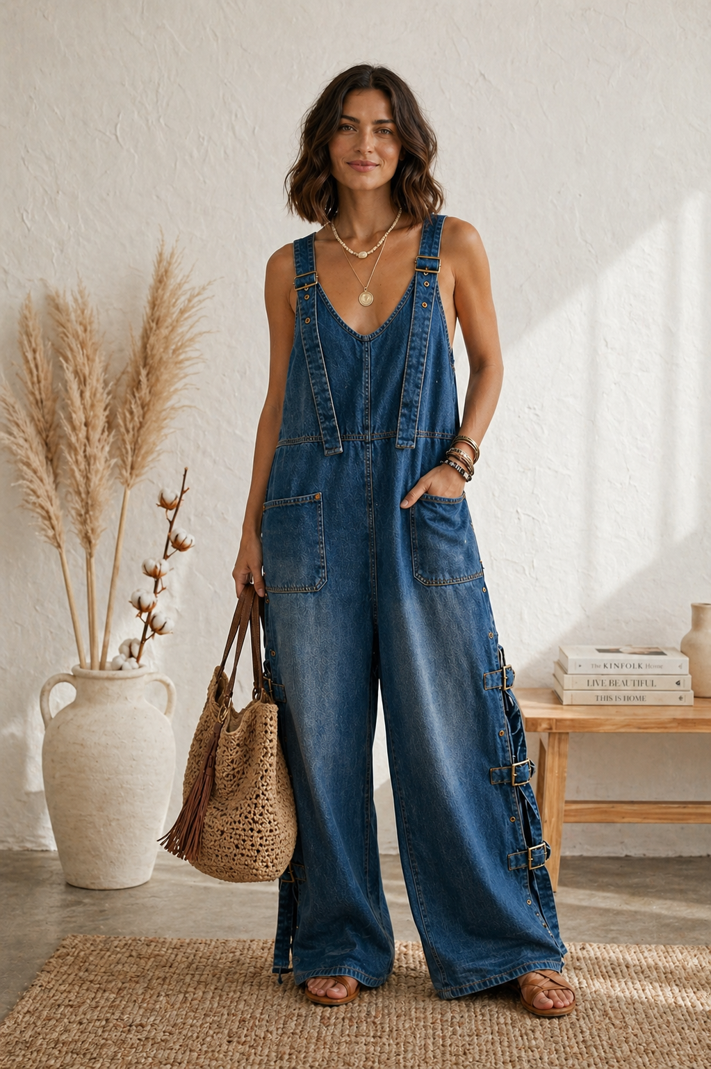 Serrano Madrid.™ | Triana Mono Boho Pernera Ancha