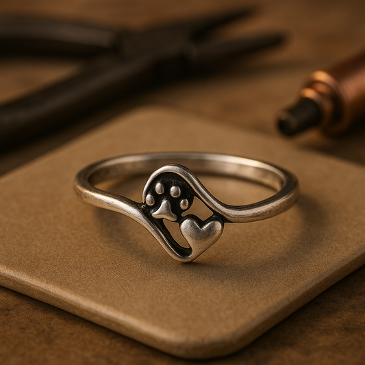 Huella Eterna™ | Anillo de Plata Vintage