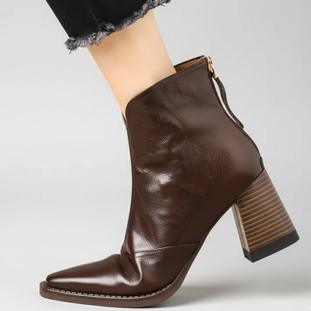 Sorolla™ - Botines de lujo con tacón medio