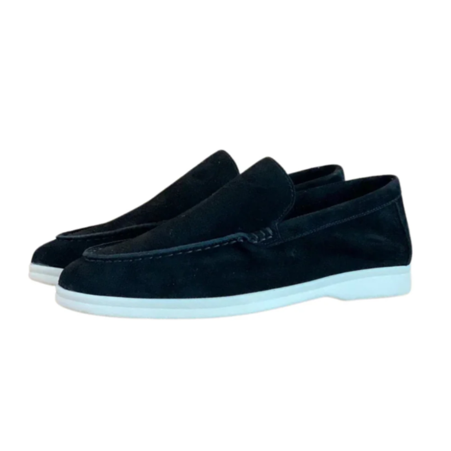 Mocasines elegantes de ante