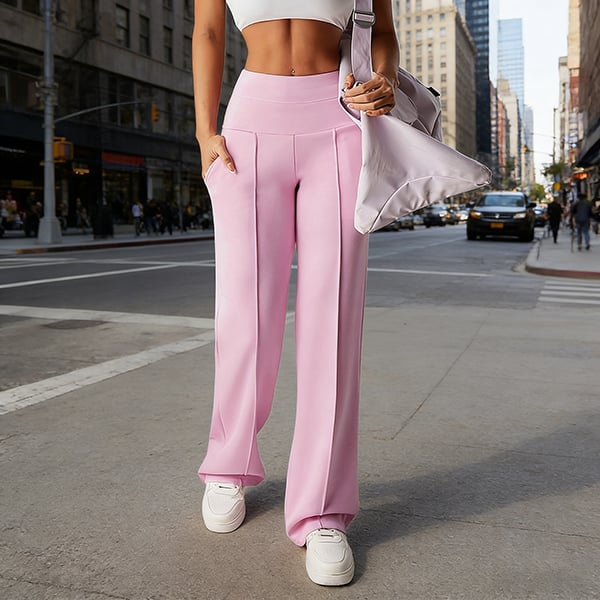 Loreto | Pantalón recto de tiro alto confort chic