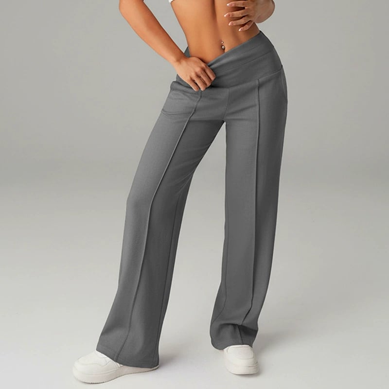 Loreto | Pantalón recto de tiro alto confort chic