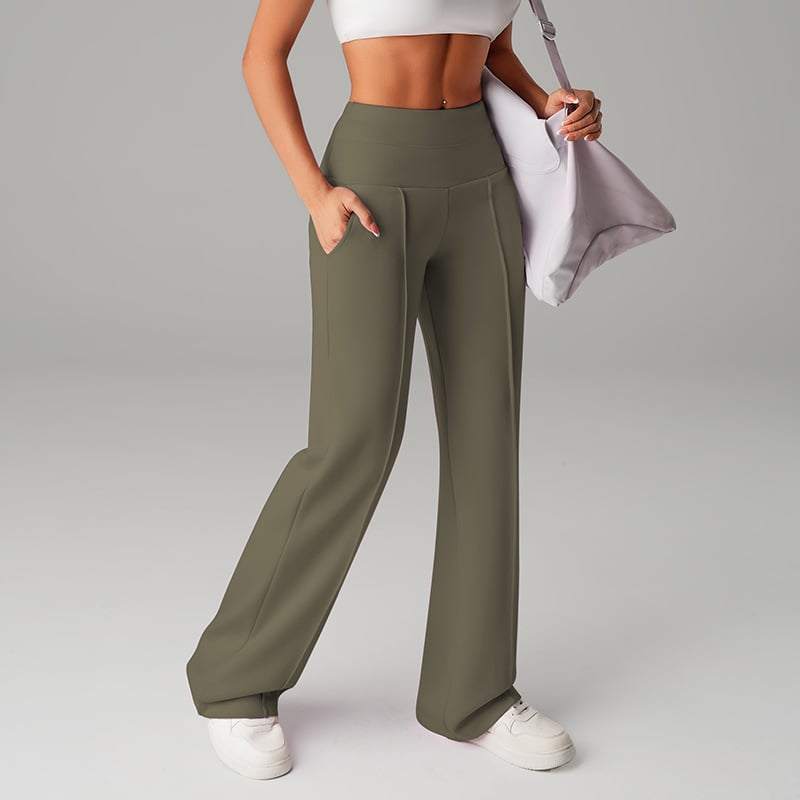 Loreto | Pantalón recto de tiro alto confort chic