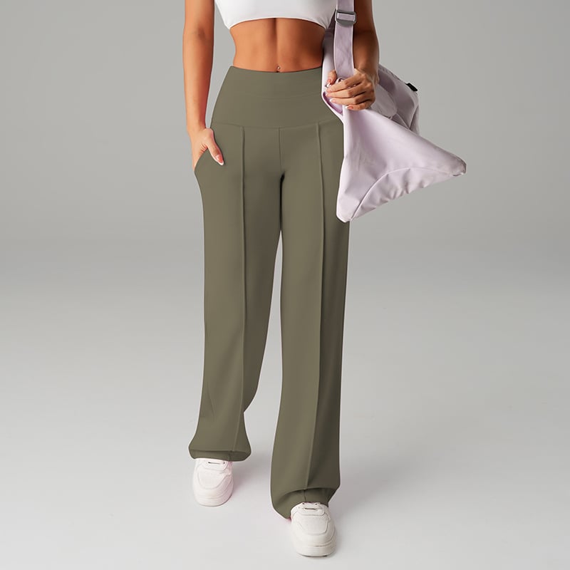 Loreto | Pantalón recto de tiro alto confort chic
